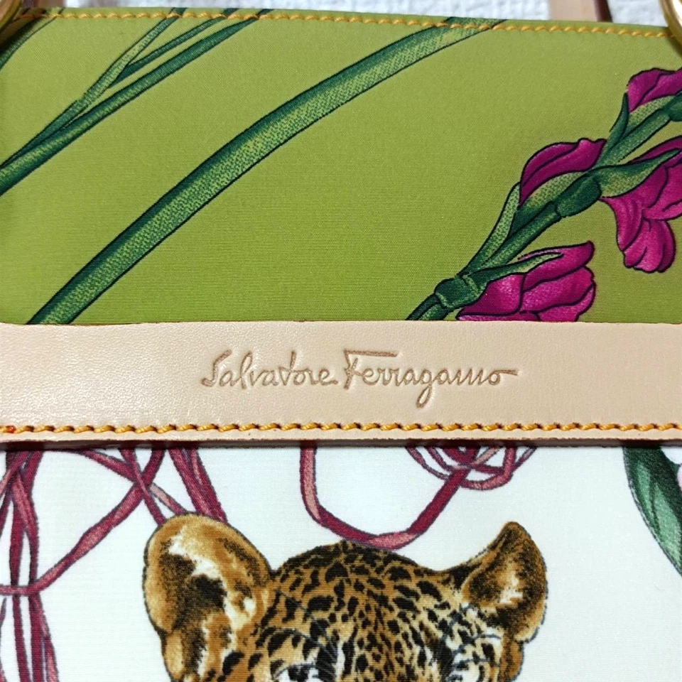 Bolso de Mano Salvatore Ferragamo Animal Nylon Rango AB AU-21 6408 Foto 2 de 4