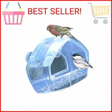 Perky-Pet 348 Clear Outdoor Window Bird Feeder with Strong Suction Cups   1 Cup