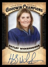 2014 Upper Deck Goodwin Champions Hayley Wickenheiser #A-HW Autograph Auto TV290