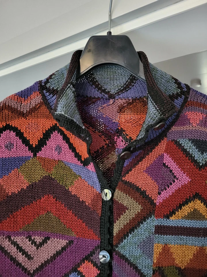 PERUVIAN CONNECTION ?? Strick Long Jacke Mantel ca. Gr. S - Maße beachten- - Bild 2 von 4