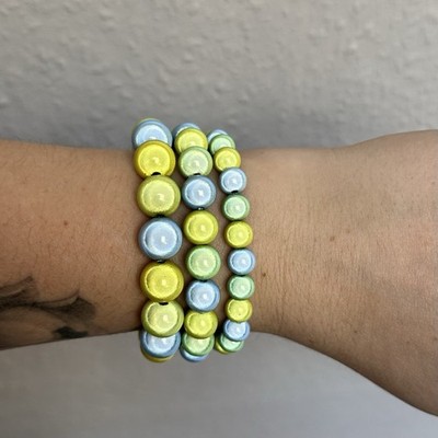 Funkelnde 3D Perlen Magic Pearls - Armband Handmade in toller Farbkombination
