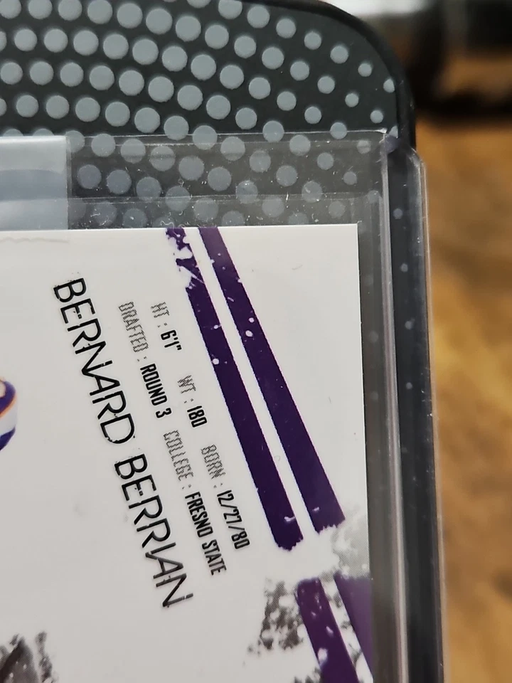 2009 Panini Rookies & Stars Longevity Bernard Berrian Patch /50 Game Worn! - Image 4 of 4