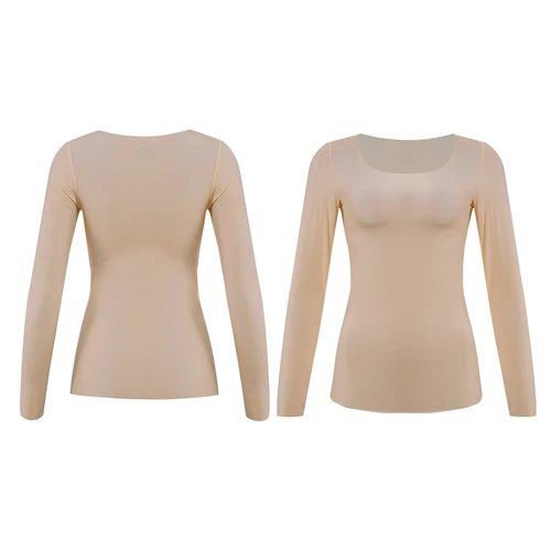 Damen Langarmshirt Warm Basic Kompression Oberteil Shirt- - Bild 85 von 113