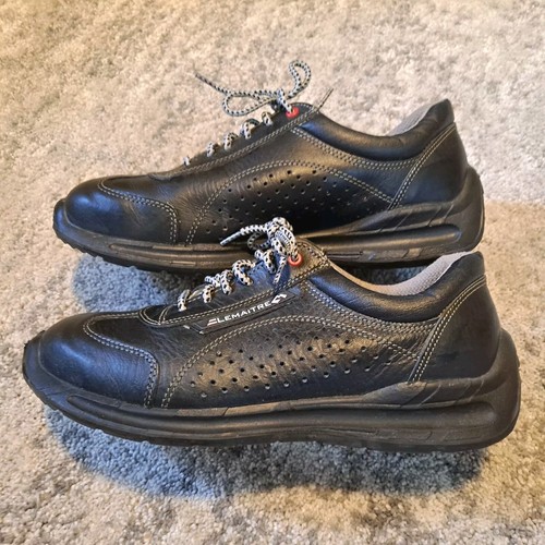 Mens Size 46/ US. Sz. 12 /Uk 11, Lemaitre Black Comfort Safety Toe Shoes - Picture 9 of 13