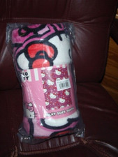 Hello Kitty More Bows Please Plush Silk Touch Throw Blanket 46" x 60" New Sealed