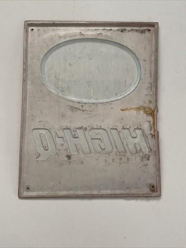 Vintage Oklahoma High Q Gas Station Embossed Plastic Gasoline Sign Read Desc - Picture 4 of 21