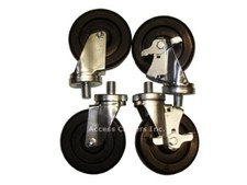 5WSBHS Caster Set of 4 South Bend Ranges, Polyolefin Wheel, 325 lbs Capacity