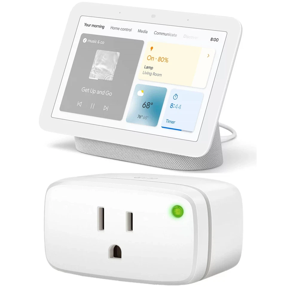 Google Nest Hub 2nd gen & 2pk. Eve Energy Smart Plugs Bundle - Image 3 of 3