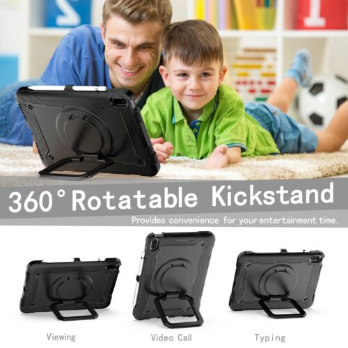 For 13'' 12.9'' 11" 10.9" iPad Air/ iPad Pro Case with 360 Degree Rotating Stand - Picture 57 of 88