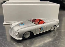 Porsche 356 Roadster Diecast 1:43 Scale Silver Limited Edition 70th Anniversary