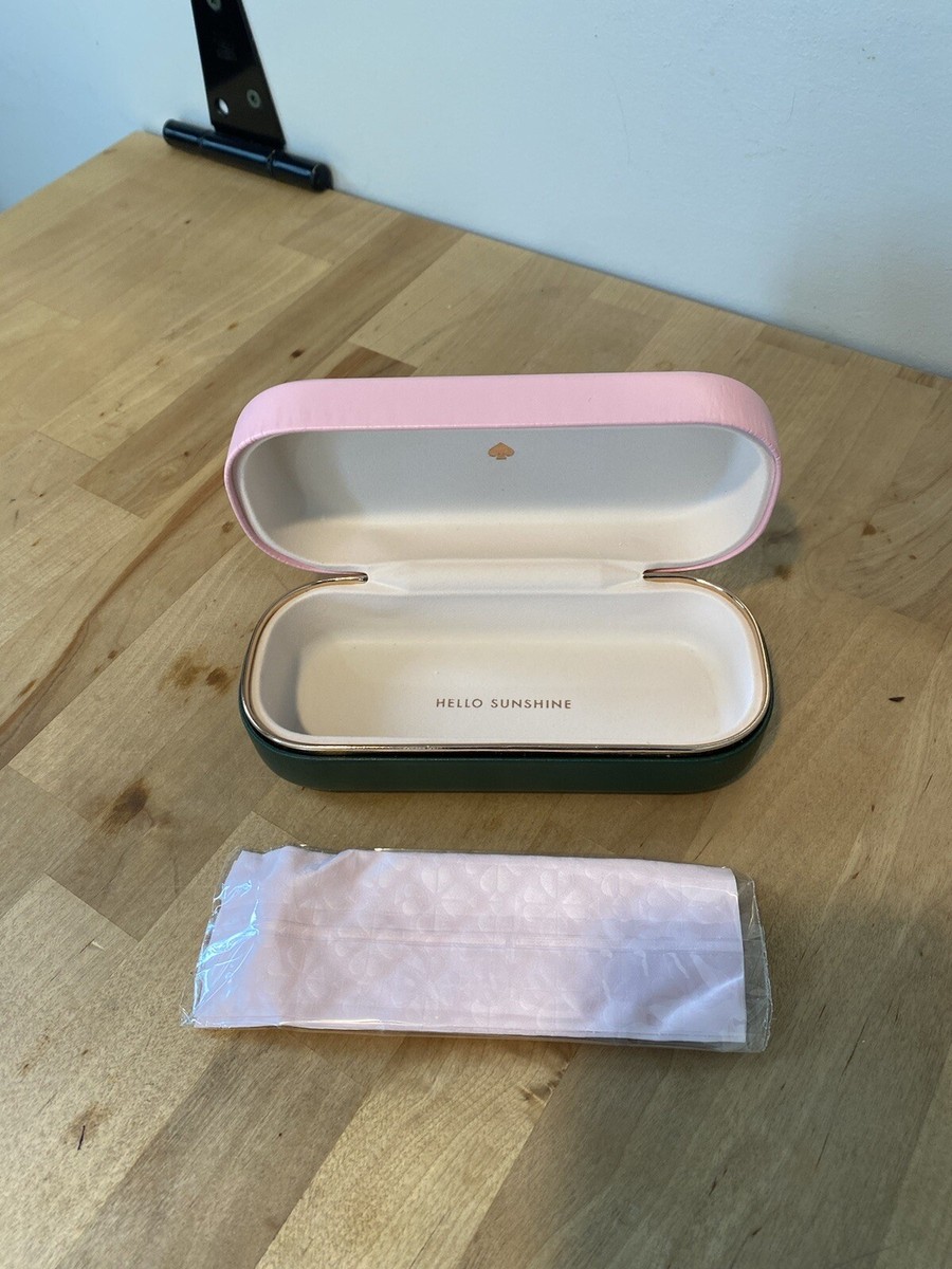 Kate Spade NEW Glasses Pink Green Sunglasses Hard Shell Case Cleaning Cloth NWOT Lot of 6 Kate Spade Glasses Case Pink Green Hard Shell +  main image 4