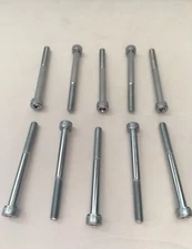 Bag of 10 M6 x 65mm Socket Head Allen Bolt, 1.0 Pitch Zinc Plated Grade8.8 Steel