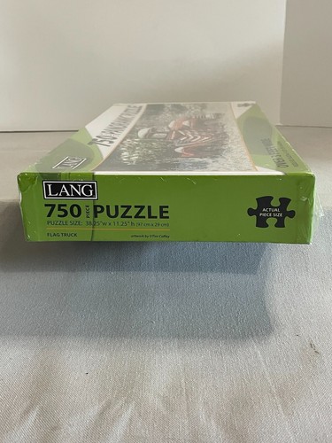 Lang Camion Panoramico Bandiera Puzzle 750 Natale Patriottico NUOVO 3' - Foto 6 di 6