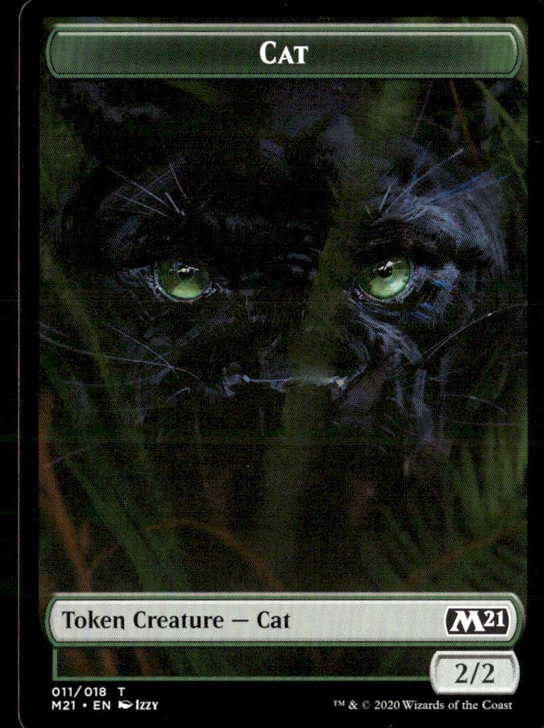 Juego básico 2020 fichas 2021 token gato/común #11