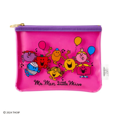 Sanrio Mr.Men Little Miss Mini Pouch Pink Japan NEW