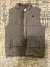 Janie  Jack Plaid Gray Puffer Vest 10-12