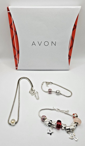 Avon Cherished Memories Bracelet set plus a second bracelet and necklace