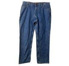 VINTAGE WRANGLER Denim Jeans Womens Size 14 X 32 Blue Straight Leg Made in USA