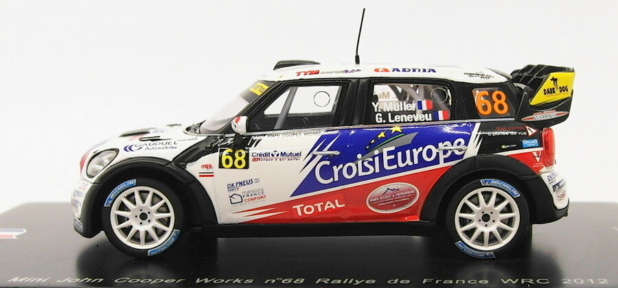 Mini John Cooper Works WRC ミニカー 1/43　4種 Spark 1/43 Mini John Cooper Works WRC Rally De France '12