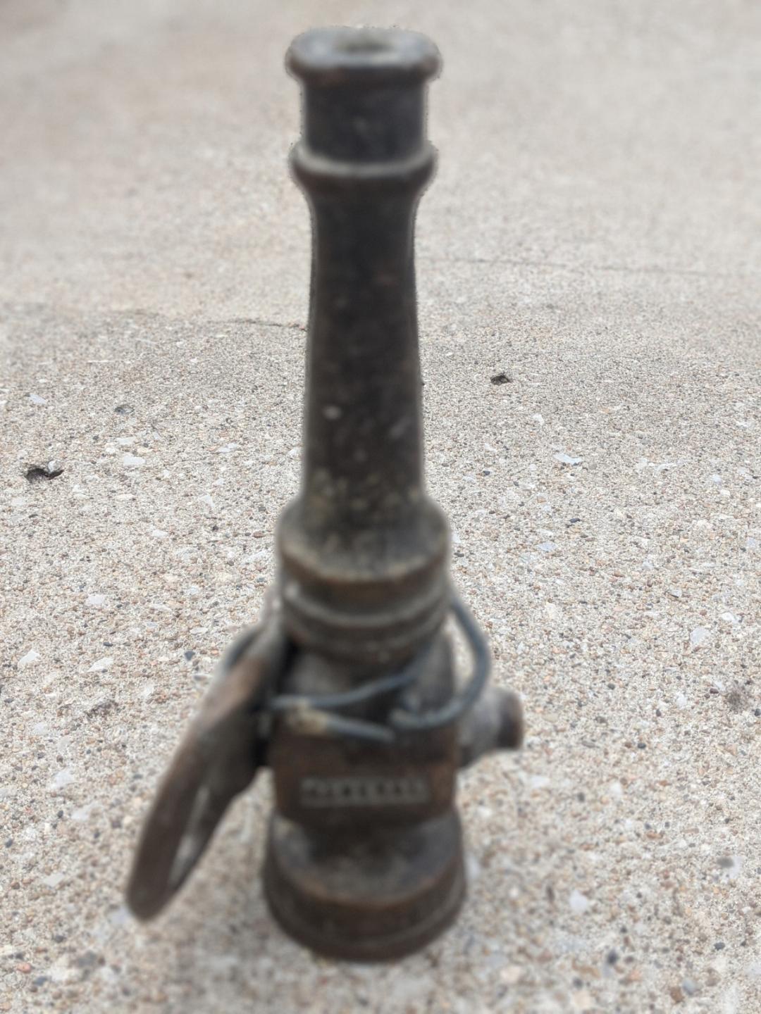 Antique Brass Fire Hose Nozzle by General St. John's Institute (Hua Ming)