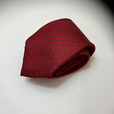 Egon Von Furstenberg Neck Tie Red 58” Line Made In USA 100% Silk