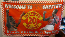 Vintage Man Utd Robin Van Persie Flag mancave or bedroom gift from Manchester
