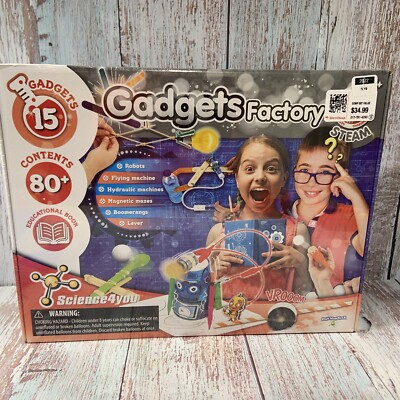 Science4you - Gadgets Factory.Create 15 Exciting Things To Make(FACTORY SEALED)