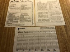 Weight Watchers April Recipe Keep Track Sheet Vintage 80 s