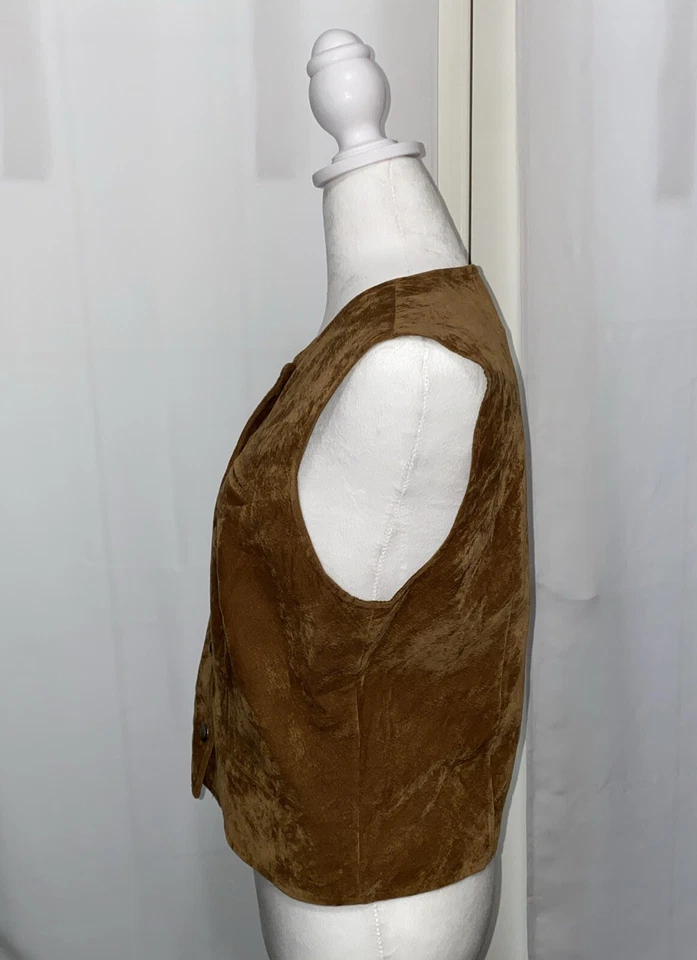 Chaleco Stonebridge Petites de gamuza sintética S en marrón Foto 4 de 4