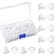 2000 Pieces 3/16" Plastic Hole Plugs Round Button Plugs Screw Cap Drilling Co...