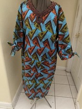 NIGERIAN AFRICAN WAX ANKARA DRESS  CULTURAL ETHNIC CLOTHING AFRICA 