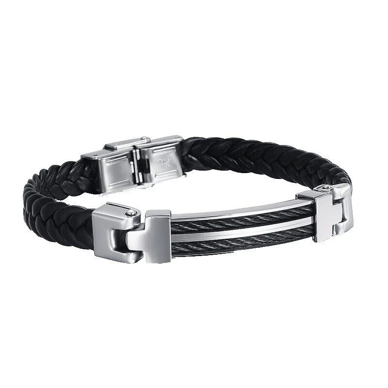 Joyería de Moda de titanio de cuero