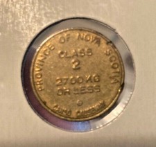 Canso Causeway Class 2 Token Nova Scotia Canada