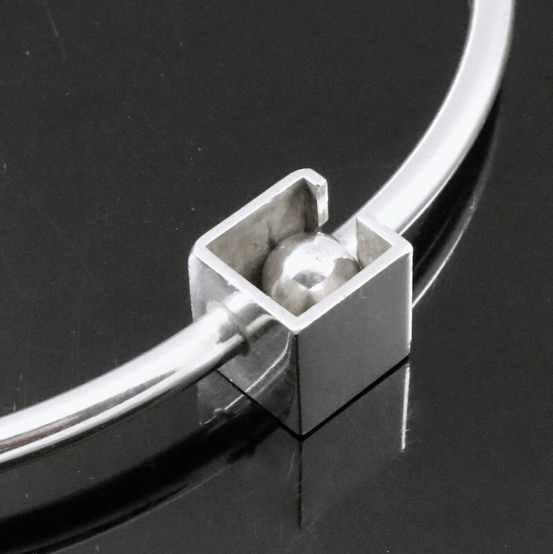 Bent Knudsen - Denmark. Sterling Silver Neckring #248. 1960s