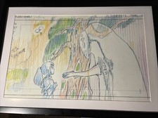 SPIRITED AWAY Animation Cel Print LAYOUT ART Anime Ghibli Production art Disney
