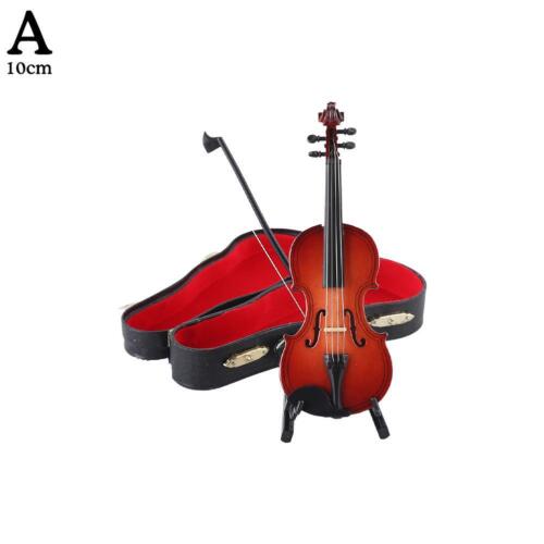 Wooden Miniature Violin Model, Mini Musical Instrument Replica Model Handma Z7X4 - Picture 25 of 32