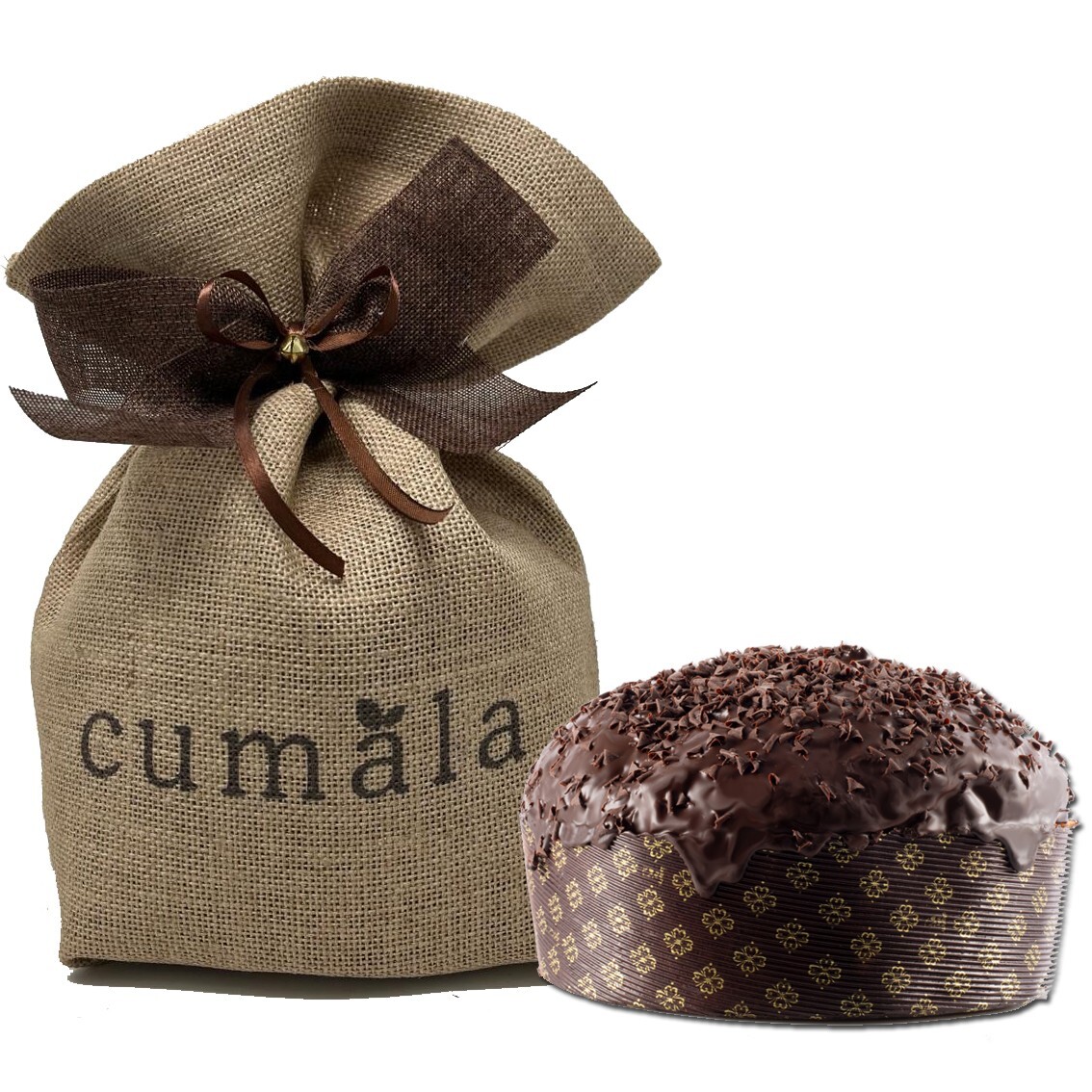Panettone artesanal de Tres Chocolates, negro, con leche y blanco