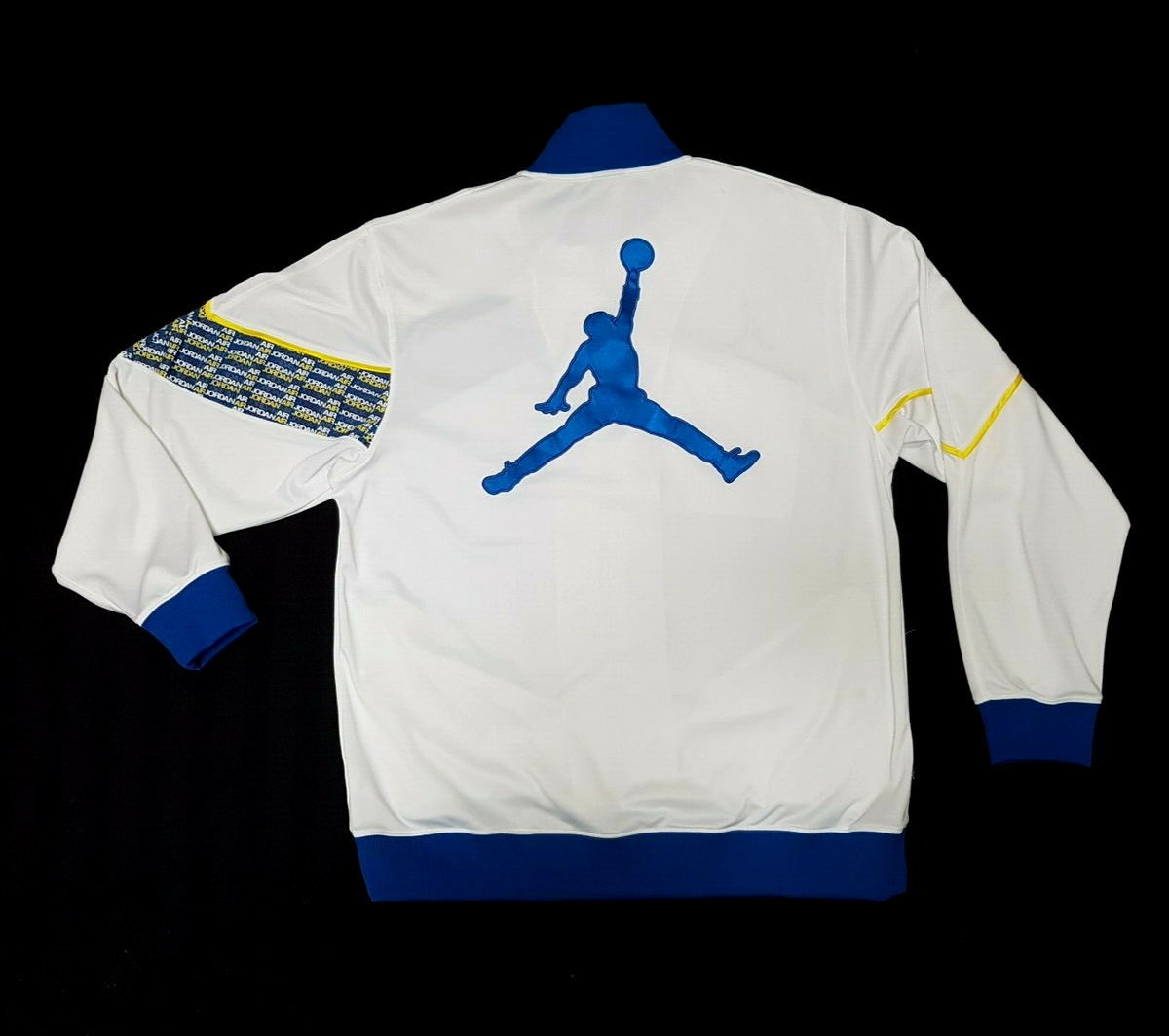 VINTAGE NIKE AIR JORDAN BIG JUMPMAN LOGO FULL ZIP JACKET SIZE L | eBay
