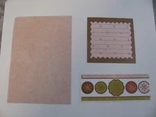 Creative Memories VINTAGE 1 Photo Mat 1 Journal Box 1 Sticker Strip NEW