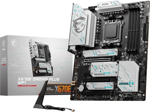 MSI X670E GAMING PLUS WIFI AM5 AMD Ryzen 7000 SATA 6Gb/s ATX DDR5 4x M.2 2.5Gbps