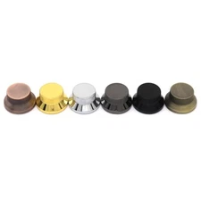 Push-in Metal Guitar Knobs Top Hat Shape Speed Control Knobs Potentiometer Cap