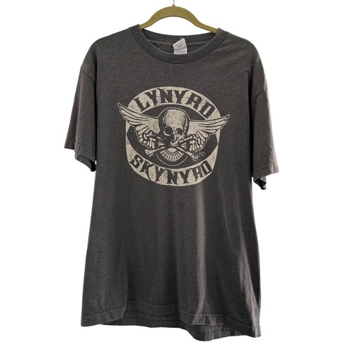 Lynyrd Skynyrd Grafik T-Shirt anthrazit grau Large 100 % Baumwolle Musik Rock Tee