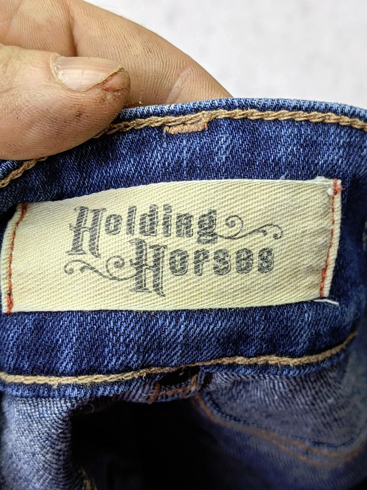 Держа лошадей короткие женщин 29 8 синий Jean шорты срезы средний подъем - Изображение 3 из 4