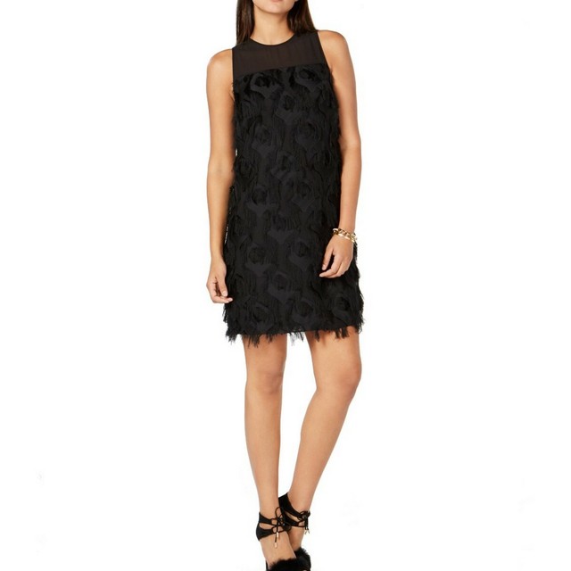 michael kors feather dress