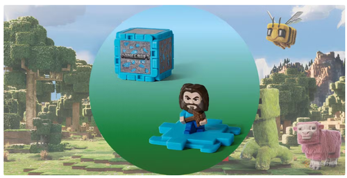 New Mcdonalds 2025 Minecraft Movie Happy Meal Toy set of 7 Unused Deadstock - Picture 12 of 18