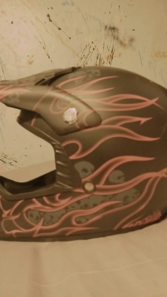 PINK!!! SCORPION SPITFIRE  MOTOCROSSHELMET. RARE!. ~7,1/8 by 7,1/4~.▪︎57-58 CM - Image 4 of 4