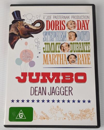 Billy Rose's Jumbo - Genuine Region 4 DVD 1962 Doris Day Jimmy Durante - Picture 1 of 1