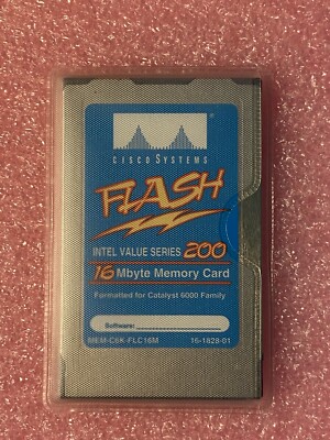 16MB Intel Value Series 200 Linear Flash PCMCIA for Cisco 6000 MEM-C6K-FLC16M