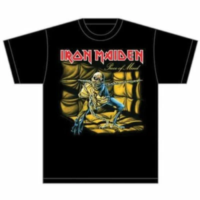 100% OFFICIAL MERCHANDISE Iron Maiden 'Piece Of Mind' (Noir) T-Shirt