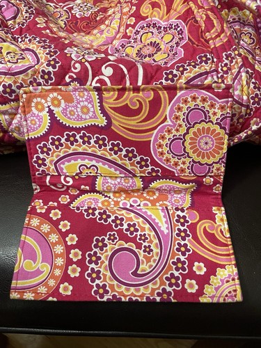 Vera Bradley Pink Paisley Large Duffel Bag Weekender W/ Wallet - Picture 3 of 22